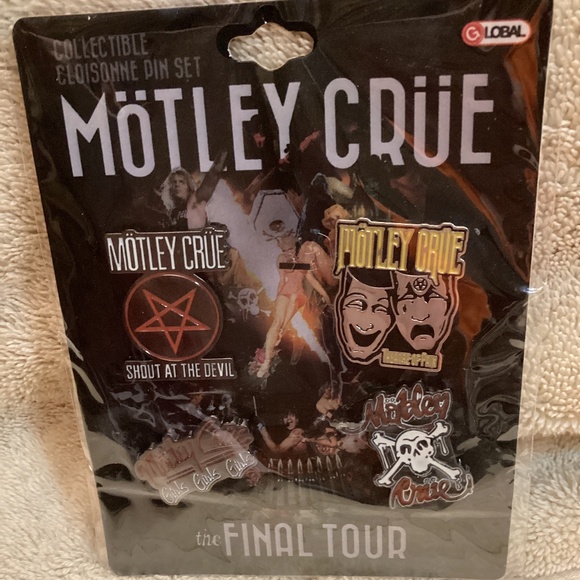 Motley Crue Jewelry Motley Crue The Final Tour Pin Pins Set Brand New Poshmark